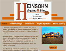 Tablet Screenshot of heinsohndiggingandtiling.com